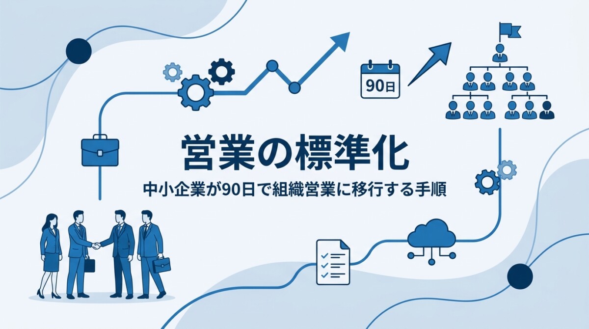 営業の標準化|中小企業が90日で組織営業に移行する手順