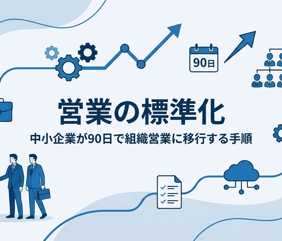 営業の標準化｜中小企業が90日で組織営業に移行する手順