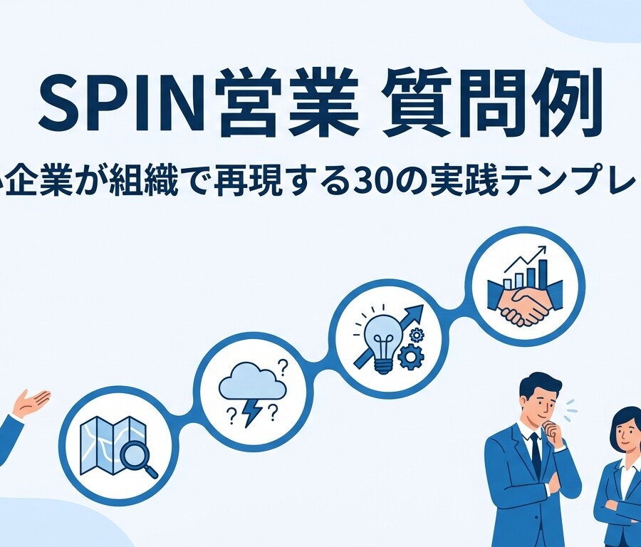 SPIN営業 質問例｜中小企業が組織で再現する30の実践テンプレート