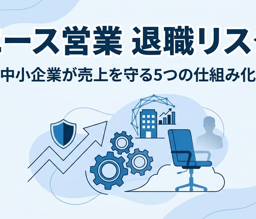エース営業 退職 リスク|中小企業が売上を守る5つの仕組み化