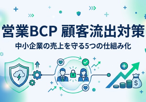 営業BCP 顧客流出対策｜中小企業の売上を守る5つの仕組み化