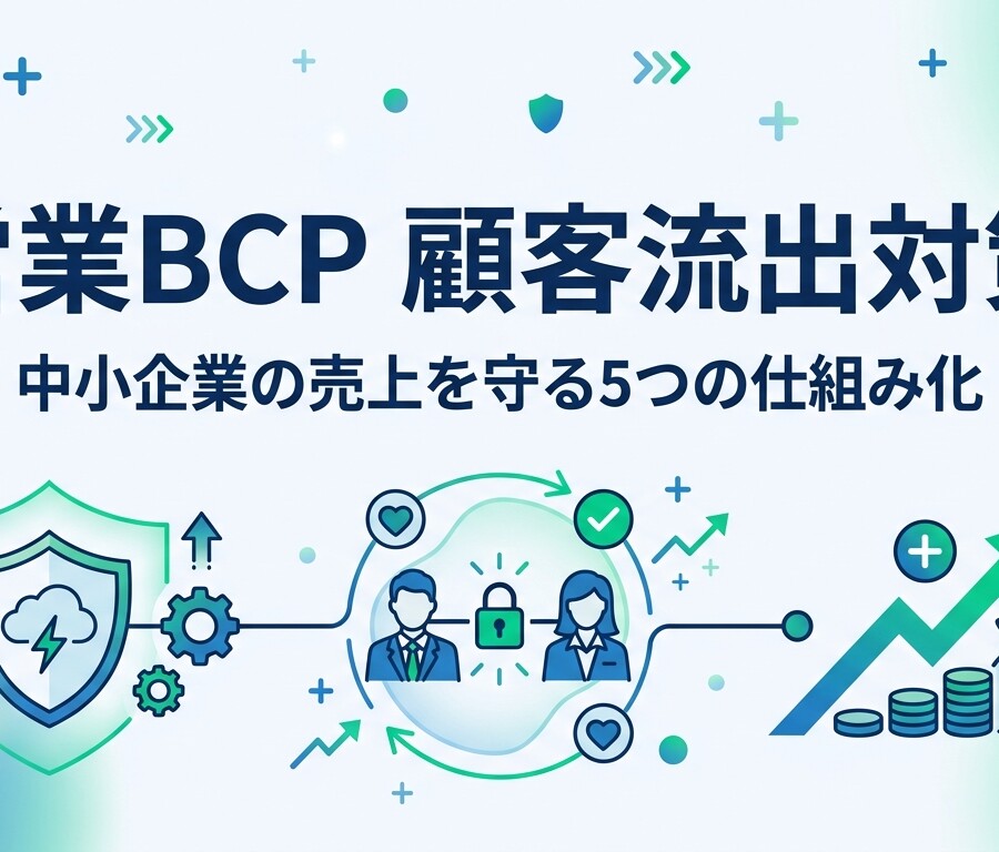 営業BCP 顧客流出対策|中小企業の売上を守る5つの仕組み化