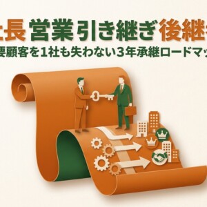 社長 営業 引き継ぎ 後継者|主要顧客を1社も失わない3年承継ロードマップ