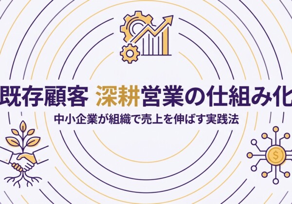 既存顧客 深耕営業の仕組み化｜中小企業が組織で売上を伸ばす実践法