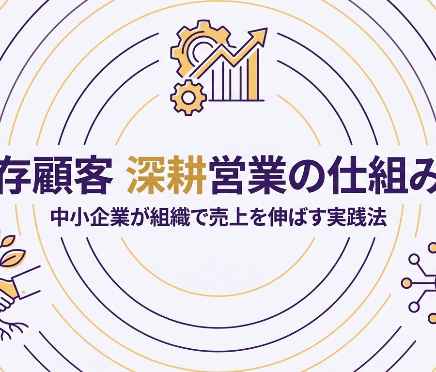 既存顧客 深耕営業の仕組み化|中小企業が組織で売上を伸ばす実践法