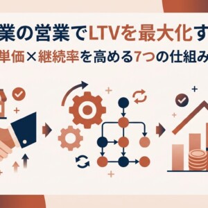 中小企業の営業でLTVを最大化する設計|単価×継続率を高める7つの仕組み