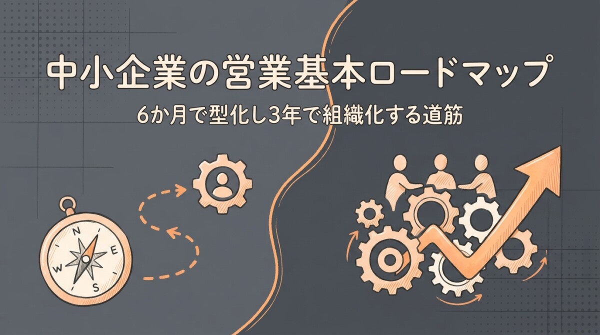 中小企業の営業基本ロードマップ|6か月で型化し3年で組織化する道筋