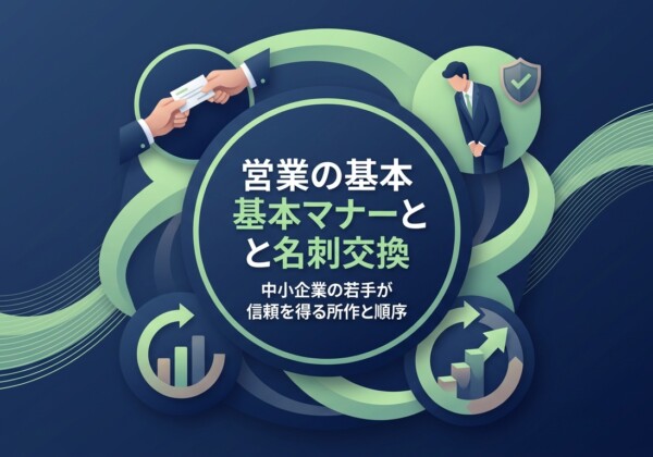 営業の基本マナーと名刺交換｜中小企業の若手が信頼を得る所作と順序