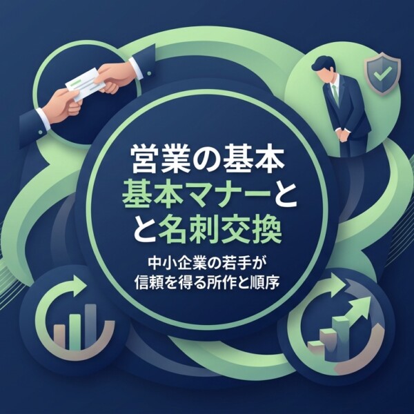 営業の基本マナーと名刺交換｜中小企業の若手が信頼を得る所作と順序