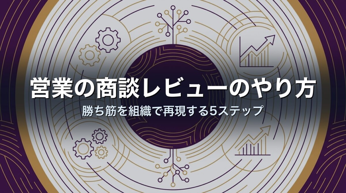 営業の商談レビューのやり方|勝ち筋を組織で再現する5ステップ